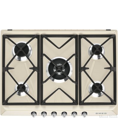 Gasolhäll 68.5 Victoria SR975PGH 5 brännare Beige (kromknoppar)