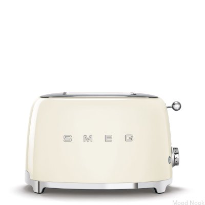 Brödrost med 2 skivor 50-talsstil Beige