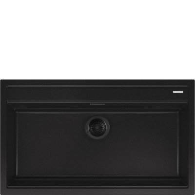 Zlewozmywak Quadra VSGX860MN 1-komorowy Kompozytowy Czarny Mat