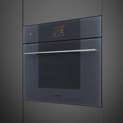 Piekarnik z funkcją mikrofali i pary 45 Linea 26 funkcji pieczenia Szary
