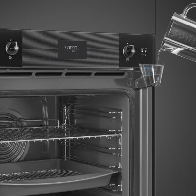 Piekarnik z funkcją pary 60 Linea SOP6101S2B3 11 funkcji pieczenia Czarny