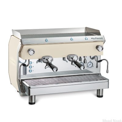 Machine à café semi-automatique Geniale 2 groupes Blanc
