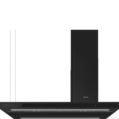 Okap wyspowy Universal KLTI12L4MB T-kształtny Czarny Mat