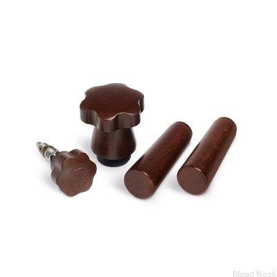 Conjunto de alças para máquinas de café expresso de alavanca Madeira