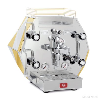 Máquina de café semi-profissional Diamantina Aço Inox e Ouro