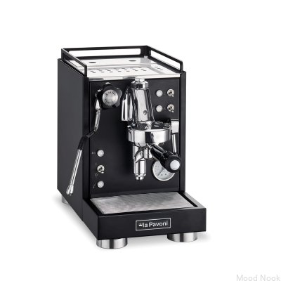 Mini Cellini Máquina de Café Semi-Profissional Preto Fosco