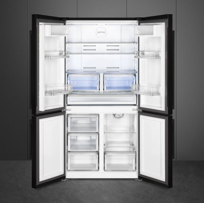 Lodówka Universal FQ60NDE 182 cm French Door Czarna