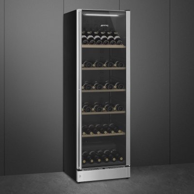 Chłodziarka na wino 185 cm Universal SCV115G Czarna ze Stalą Nierdzewną