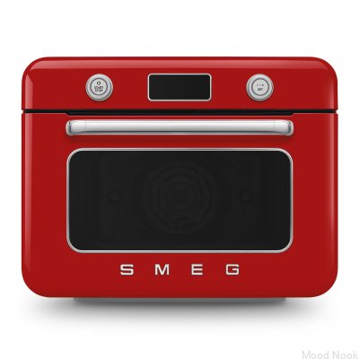 Piekarnik nablatowy z funkcją pary 50's style COF01RDEU 10 funkcji pieczenia Czerwony
