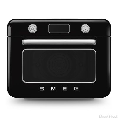 Piekarnik nablatowy z funkcją pary 50's style COF01BLEU 10 funkcji pieczenia Czarny