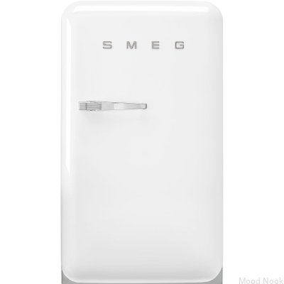 Refrigerador blanco FAB10RWH6 de 97 cm, estilo años 50 (tirador cromado)