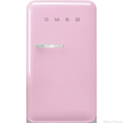 Refrigerador FAB10RPK6 estilo años 50, 97 cm, rosa pastel (tirador cromado)