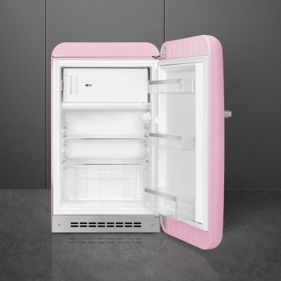 Lodówka 50'S Style FAB10RPK6 97 cm Pastelowy Róż (Chromowany Uchwyt)