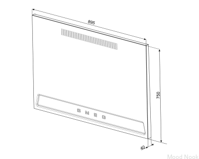 Płyta przeciwtłuszczowa Victoria KIT1TR9N Czarny