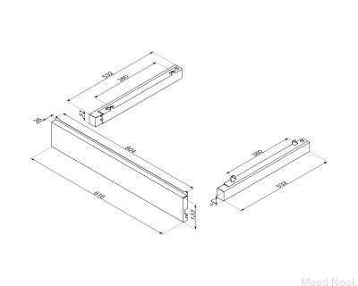 Zestaw do zwiększania wysokości Universal KIT95B95A Antracyt