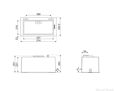 Okap podszafkowy Universal KSG52HPE