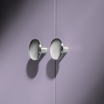 Celine M 35 möbelknopp Mässing Silver Krom