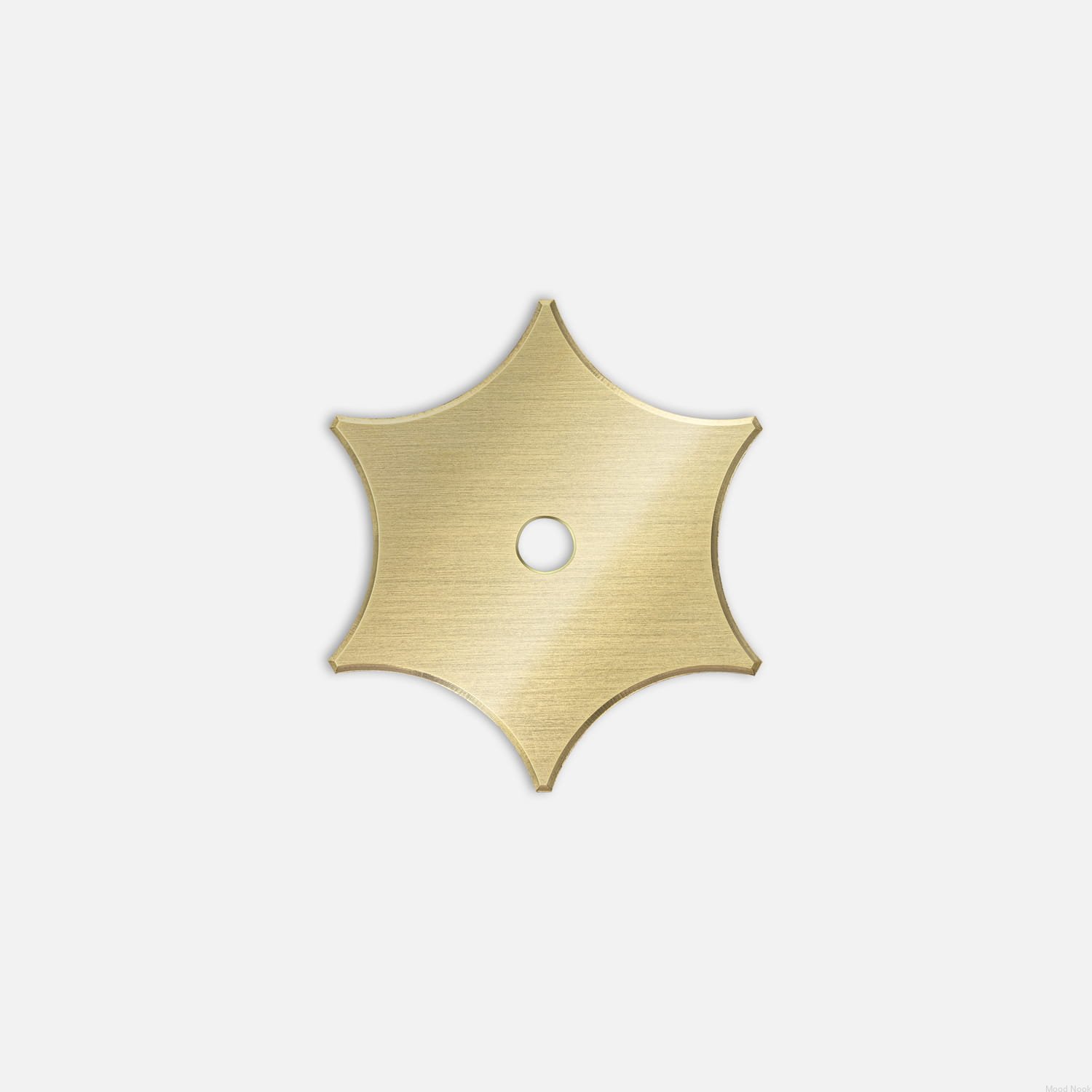 U.0.4.2--Gałka-meblowa-z-podkładką-Nena-Star-X2-Mosiężna-Szczotkowana-Nielakierowana-(2-sztuki)-Open&Hide-MoodNook_2