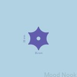 U.0.4.2--Gałka-meblowa-z-podkładką-Nena-Star-X2-Mosiężna-Szczotkowana-Nielakierowana-(2-sztuki)-Open&Hide-MoodNook_4