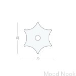 U.0.4 --Podkładka-Pillow-Star-Mosiężna-Szczotkowana-Open&Hide-MoodNook_3