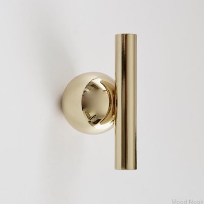 Marbelo 04 Cabide de parede de latão