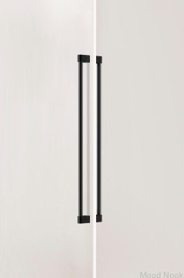 Uchwyt meblowy podłużny dwustronny Casey Big 736 Aluminiowy Czarny Mat