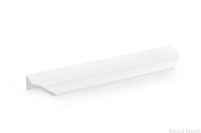 Uchwyt meblowy krawędziowy Vann 200 Aluminiowy Biały Mat