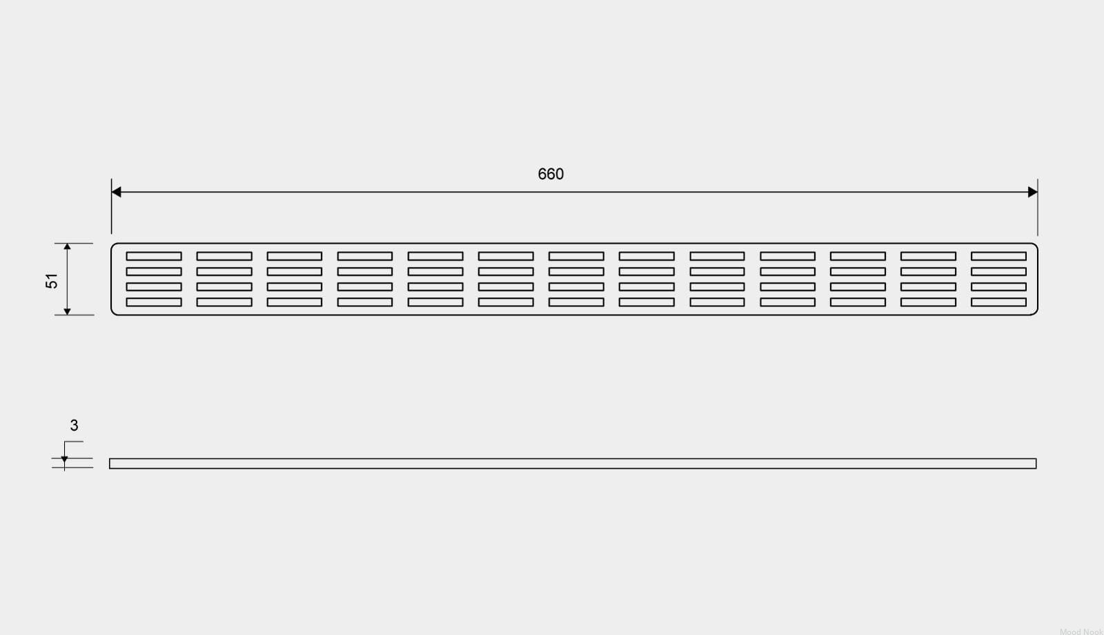 16050700--Ruszt-do-odpływu-ClassicLine-Stripe-660-Stalowy-Szczotkowany-Unidrain-MoodNook_2