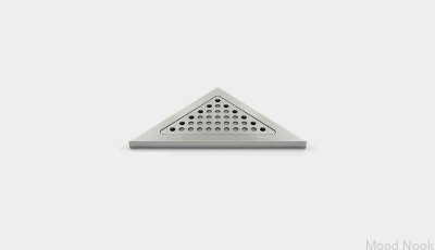 Estante de ducha de esquina triangular ClassicLine Classic Acero cepillado