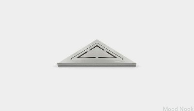 Estante de ducha triangular de esquina ClassicLine Anniversario en acero cepillado