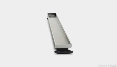 Panel de casete para desagüe lineal HighLine 933 25 Acero cepillado