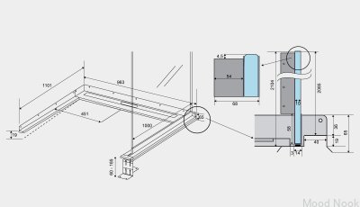 ShowerLine 963 1000 Desagüe lineal de acero derecho