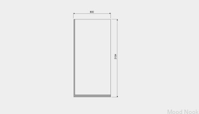 Mampara de ducha GlassLine 800