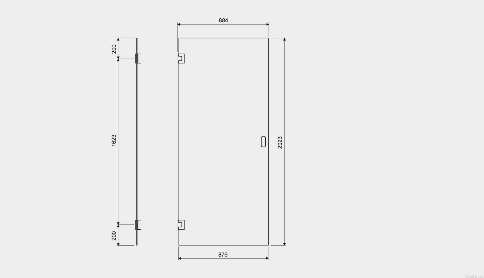 54000900--Drzwi-prysznicowe-GlassLine-900-Unidrain-MoodNook_2