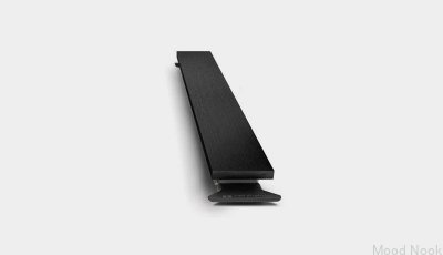 Panel de drenaje lineal HighLine 633 de acero PVD negro
