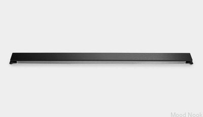 Panel de drenaje lineal HighLine 733 de acero PVD negro