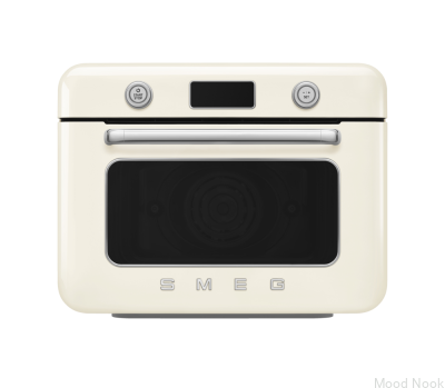 Piekarnik nablatowy z funkcją pary 50's style COF01CREU 10 funkcji pieczenia Beżowy