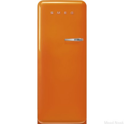 Lodówka 50'S Style FAB28LOR6 153 cm System MultiFlow Pomarańczowa (Chromowany Uchwyt)