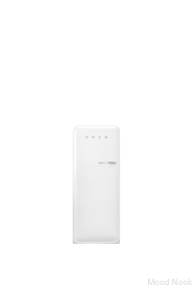 Refrigerador MultiFlow estilo años 50 FAB28LWH6 de 153 cm, color blanco (tirador cromado)