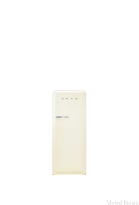 Refrigerador estilo años 50 FAB28RCR6 de 153 cm con sistema MultiFlow, color beige (tirador cromado)