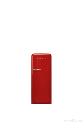Refrigerador FAB28RRD6 estilo años 50, 153 cm, sistema MultiFlow, color rojo (tirador cromado)