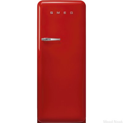 Lodówka 50'S Style FAB28RRD6 153 cm System MultiFlow Czerwona (Chromowany Uchwyt)