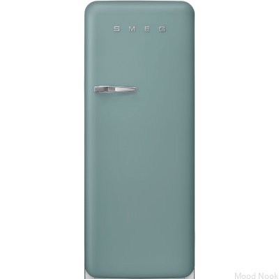 Lodówka 50'S Style FAB28RDEG6 153 cm System MultiFlow Zielona Matowa (Chromowany Uchwyt)