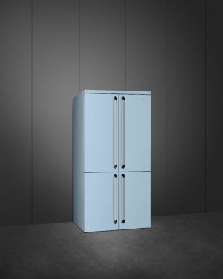 Lodówka Victoria FQ960PB6 187 cm French Door Pastelowa Błękitna