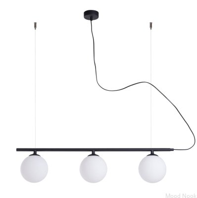 Подвесной светильник Beryl Glass 3 Metal Black