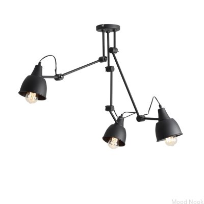 Plafon Aida 3 Metalowy Czarny