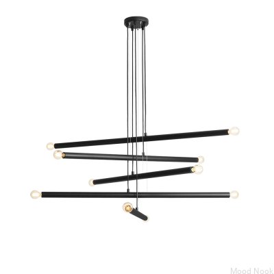 Подвесной светильник Tubo 10 Metal Black