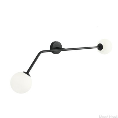 Kinkiet Pure Poziomy Metalowy Czarny