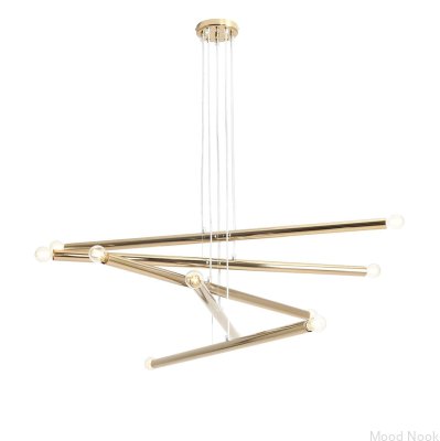 Подвесной светильник Tubo 10 Metal Gold