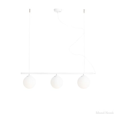 Подвесной светильник Beryl Glass 3 Metal White